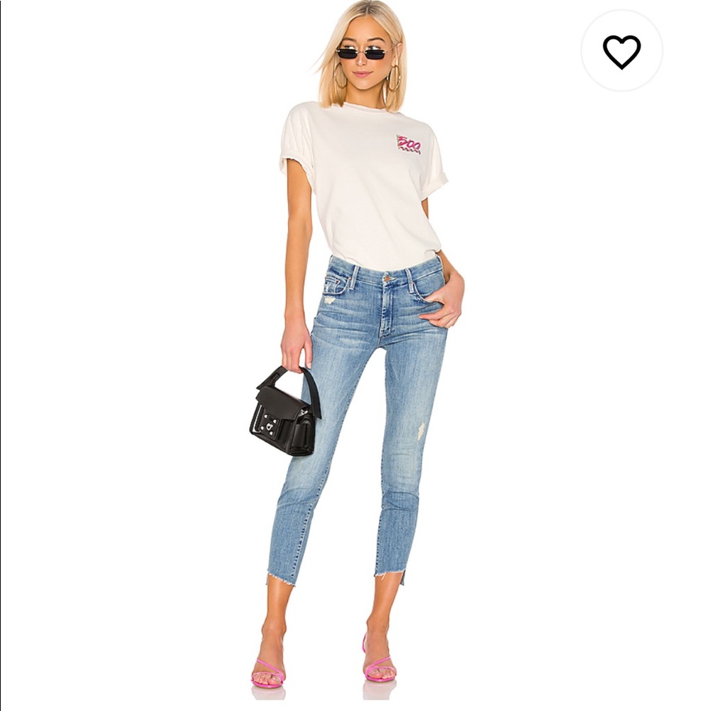 Mother | The Looker Ankle Step Fray - Smoke 23